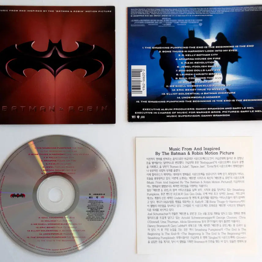 [BUNJANG] Batman &amp; Robin OST CD / 배트맨 &amp; 로빈 영화 OST CD