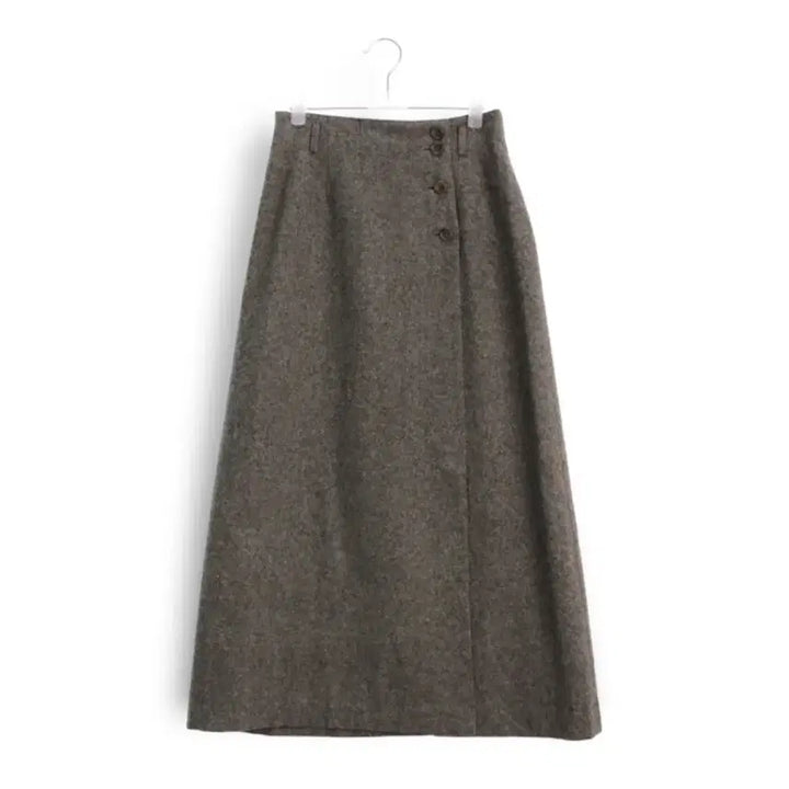 [BUNJANG] TRANS WORK Brown Wool Long Skirt / TRANS WORK 브라운 롱 모직 스커트 겨울 스커트