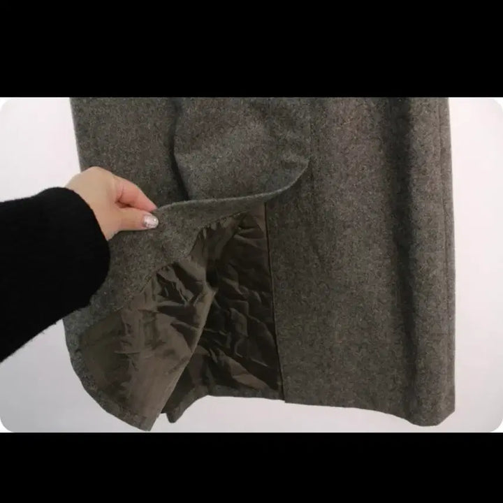 [BUNJANG] TRANS WORK Brown Wool Long Skirt / TRANS WORK 브라운 롱 모직 스커트 겨울 스커트