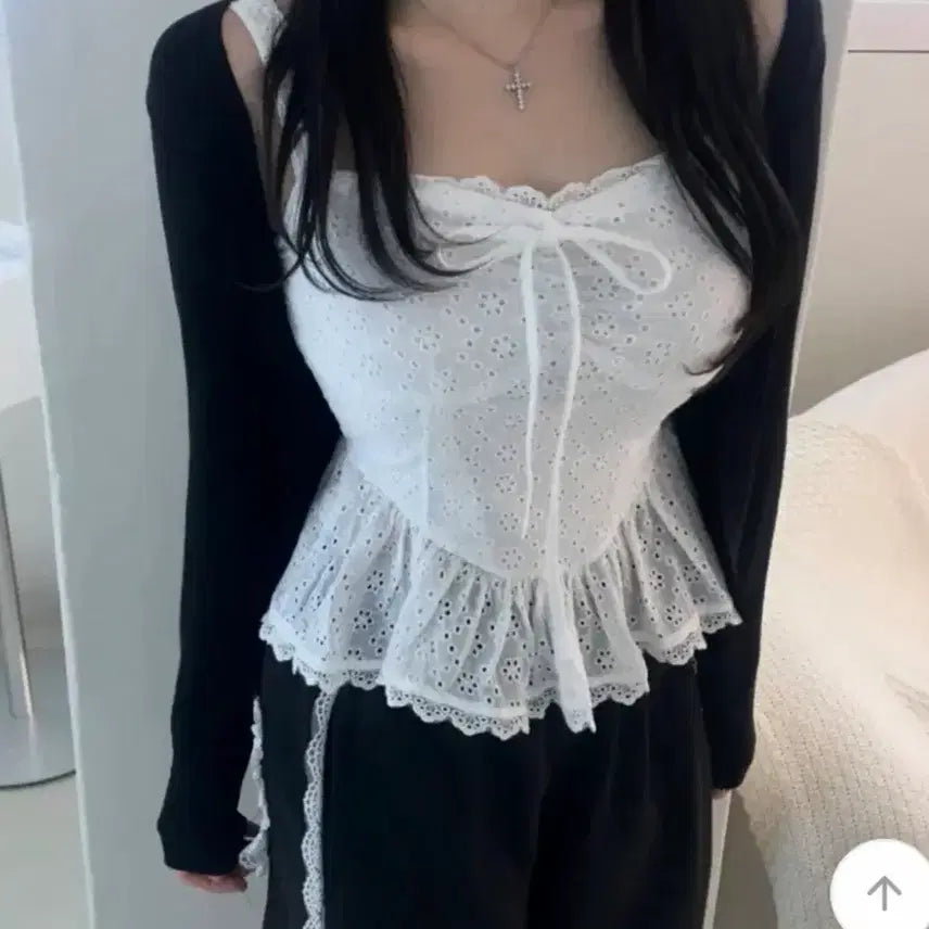[BUNJANG] 블랙 볼레로 가디건 / 블랙 볼레로 가디건