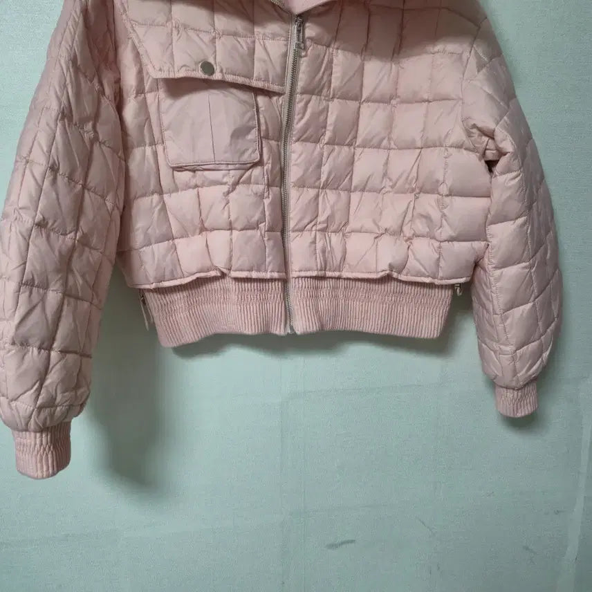 [BUNJANG] Pink Short Padded Jumper / 핑크 숏 패딩 점퍼