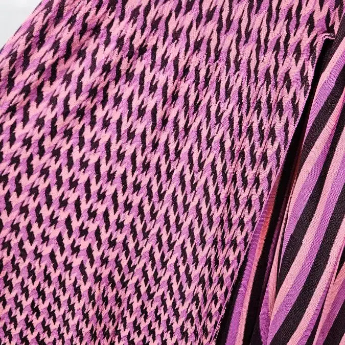 [BUNJANG] Zara Pink Stripe Long Knit Skirt L / 자라 니트 핑크 스트라이프 롱니트스커트L  srx