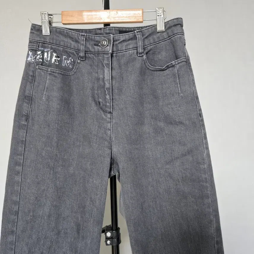 [BUNJANG] Mine 61-90 Span Black Denim Pants / 마인 61호 44 스판 블랙진 데님팬츠 W-바지-359