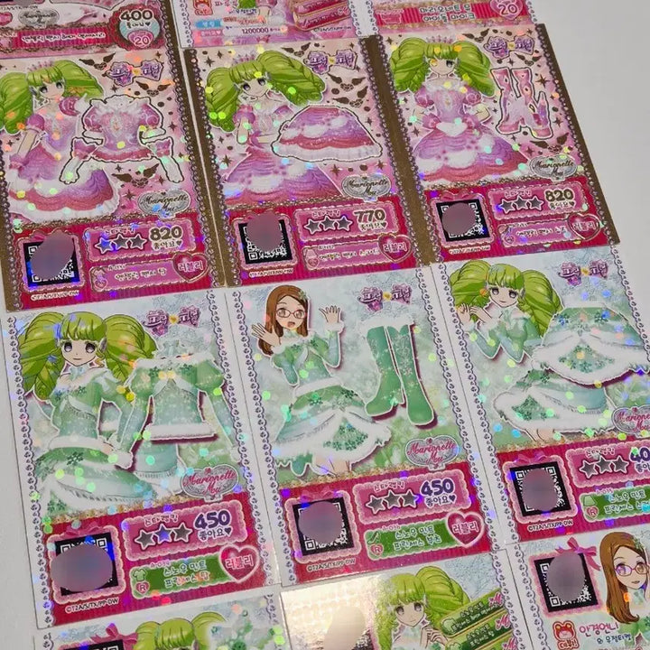 [BUNJANG] PriPara Paruru Angelic Fancy &amp; Snow Mint Pretty Ticket Set / 프리파라 파루루 엔젤릭 팬시 프리티켓 스노우 민트 프리티켓 판매