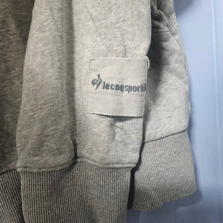 [BUNJANG] Le Coq Sportif Half-Neck Sweatshirt Gray / 르꼬끄 스포르티브 하프넥 맨투맨 그레이