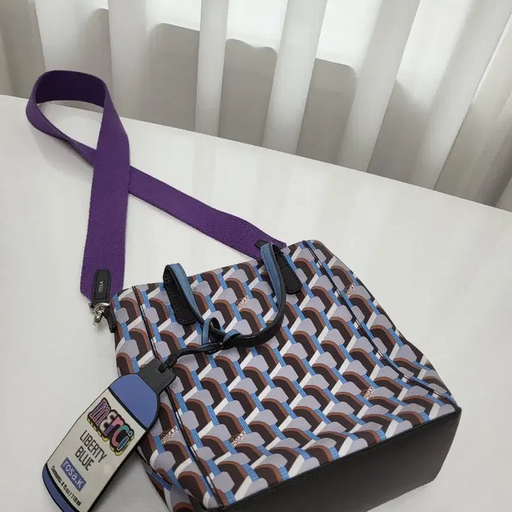 [BUNJANG] Rosa.K Cabas Monogram Blue S Tote Bag / 로사케이 카바스 모노그램 블루 S