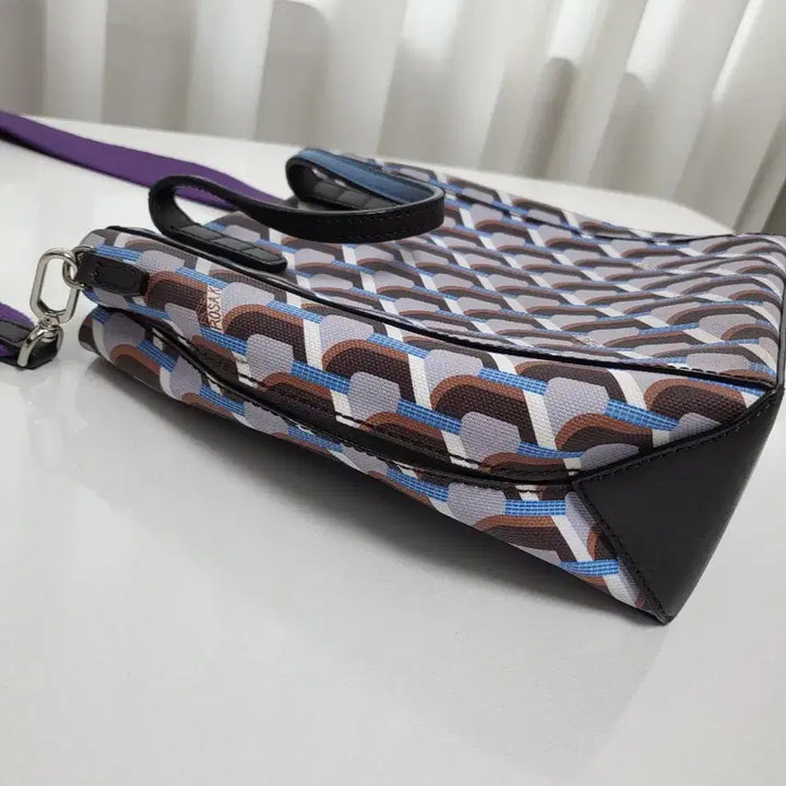[BUNJANG] Rosa.K Cabas Monogram Blue S Tote Bag / 로사케이 카바스 모노그램 블루 S