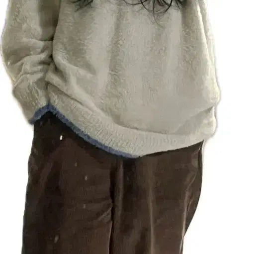 [BUNJANG] NYXX Ivory Stars and Stripes Knit Sweater / 아이보리 NYXX 성조기 니트 스웨터