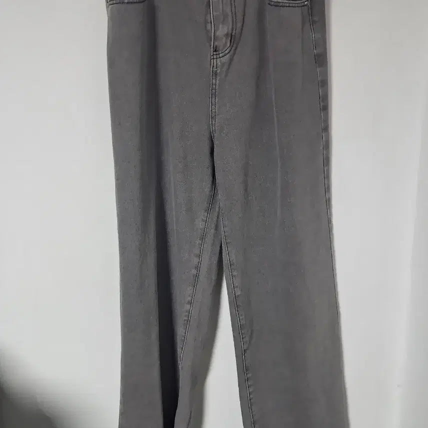 [BUNJANG] Gray Denim Wide Pants XL / 그레이 데님 와이드 팬츠XL