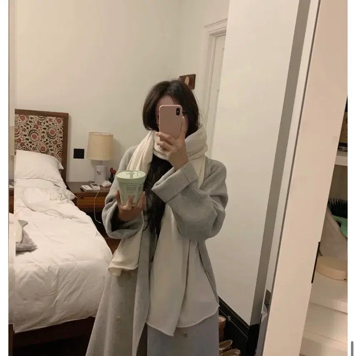 [BUNJANG] Leeds Eve Handmade Long Coat / Leeds 리즈 이브 핸드메이드 코트(택없음)