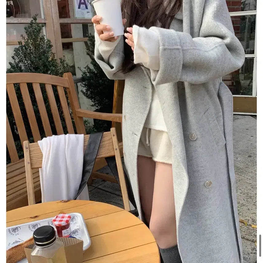 [BUNJANG] Leeds Eve Handmade Long Coat / Leeds 리즈 이브 핸드메이드 코트(택없음)