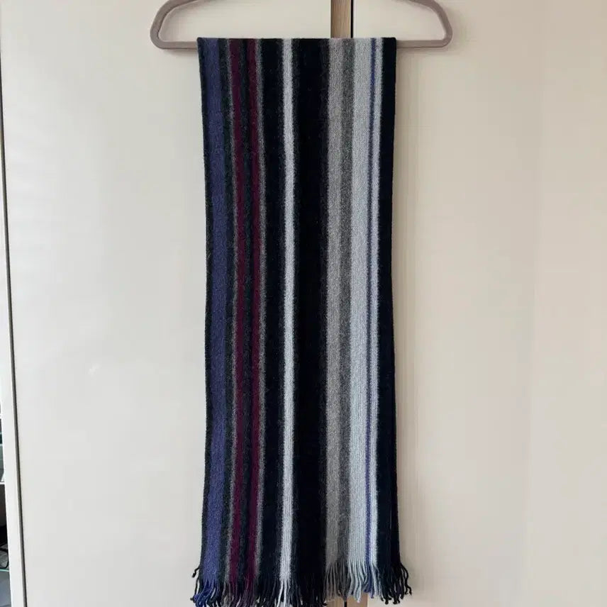 [BUNJANG] Paul Smith Wool 100% Stripe Pattern Scarf / 폴스미스 울 100% 머플러