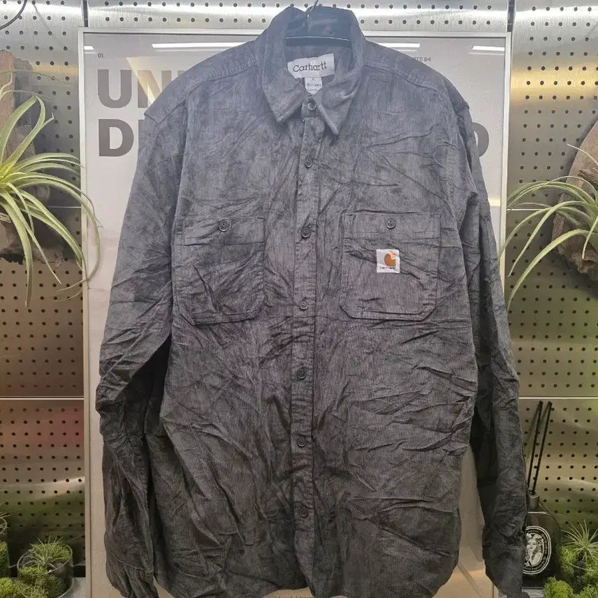 [BUNJANG] Carhartt Corduroy Shirt Gray L / 칼하트 코듀로이 셔츠 그레이 L