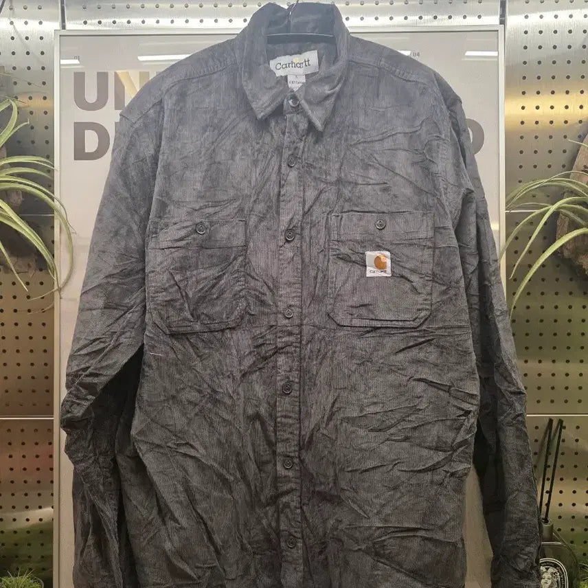 [BUNJANG] Carhartt Corduroy Shirt Gray L / 칼하트 코듀로이 셔츠 그레이 L
