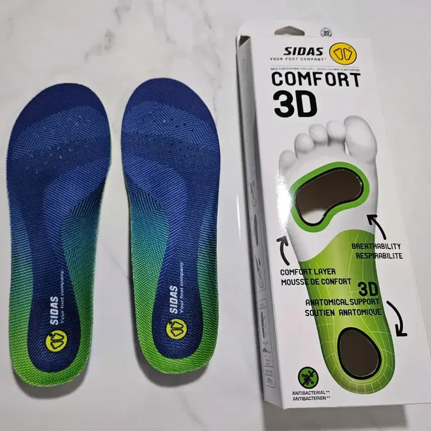 [BUNJANG] Sidas 3D Comfort Insoles (Size M) / 시다스 3D 컴포트 인솔 깔창
