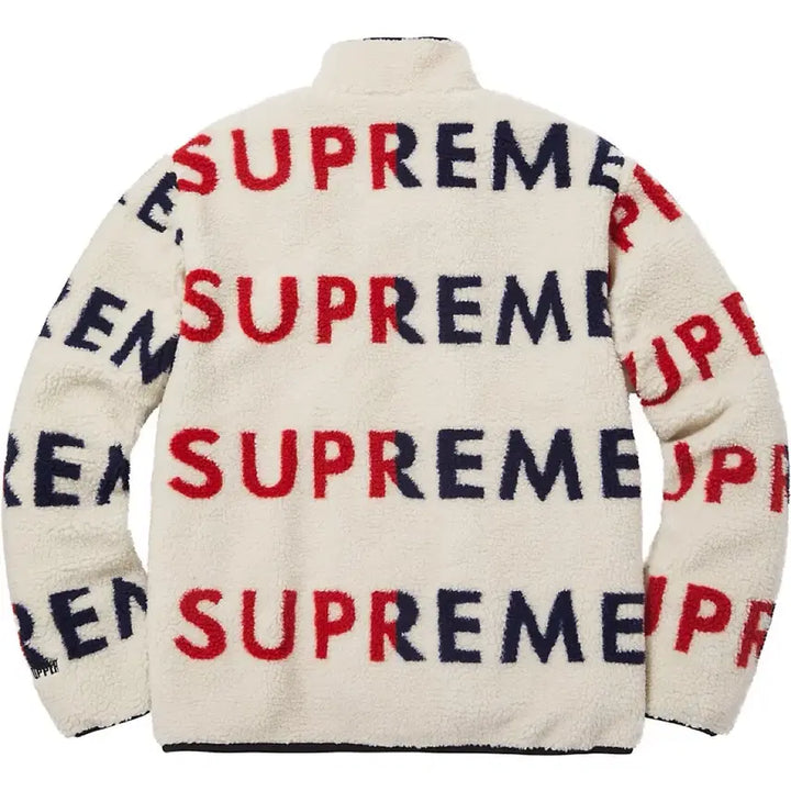 [BUNJANG] Supreme Windstopper Fleece Jacket Reversible / 슈프림 윈드스토퍼 플리스 자켓 아이보리 리버시블