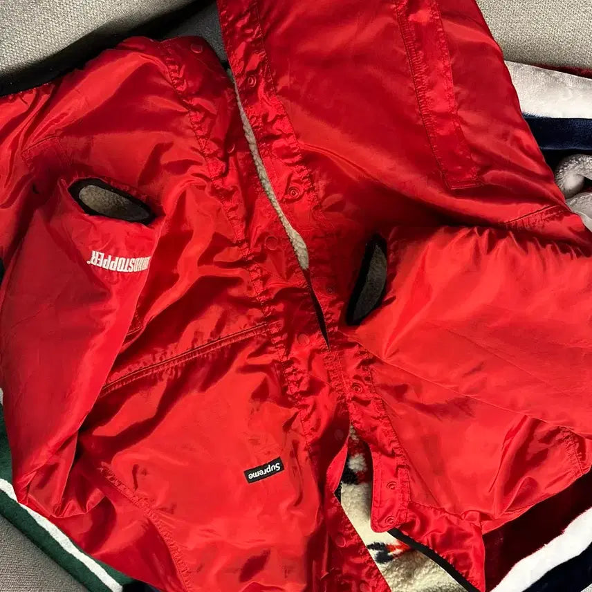 [BUNJANG] Supreme Windstopper Fleece Jacket Reversible / 슈프림 윈드스토퍼 플리스 자켓 아이보리 리버시블