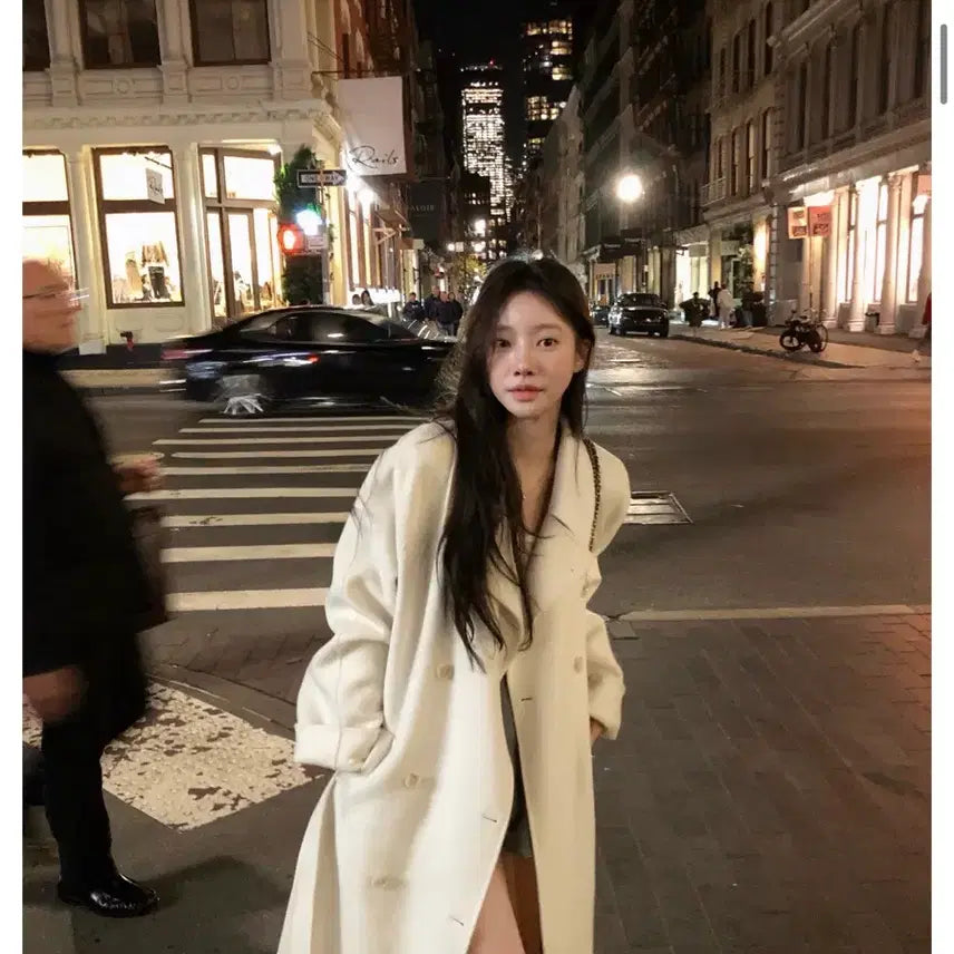 [BUNJANG] Leeds Eve Handmade Long Coat / Leeds 리즈 이브 핸드메이드 코트(택있음)