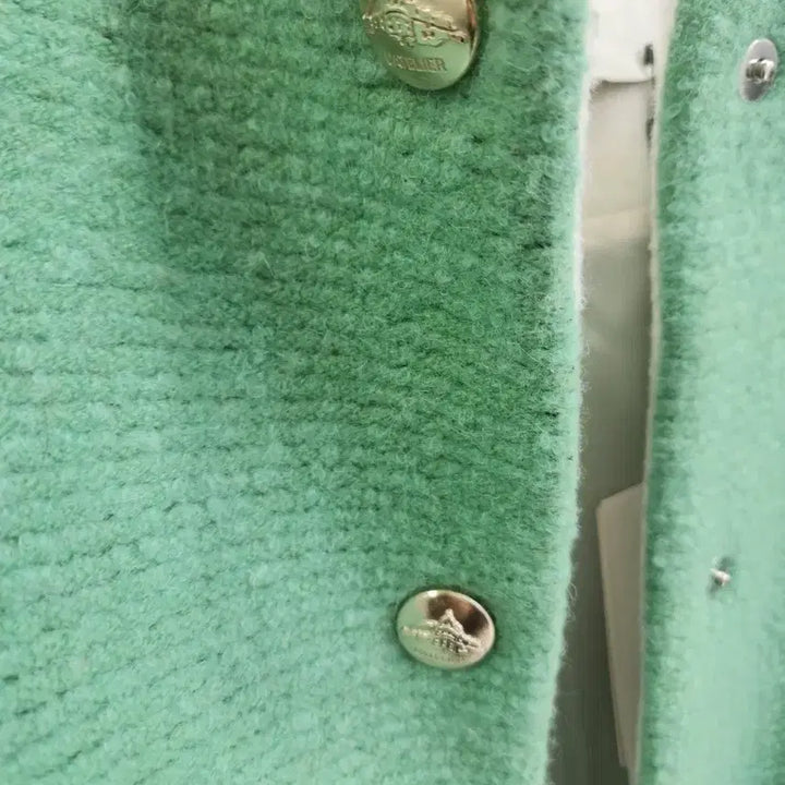 [BUNJANG] Hansum Rete by Mint Tweed No Collar Jacket / 한섬 래트바이 민트 트위드 노카라 자켓