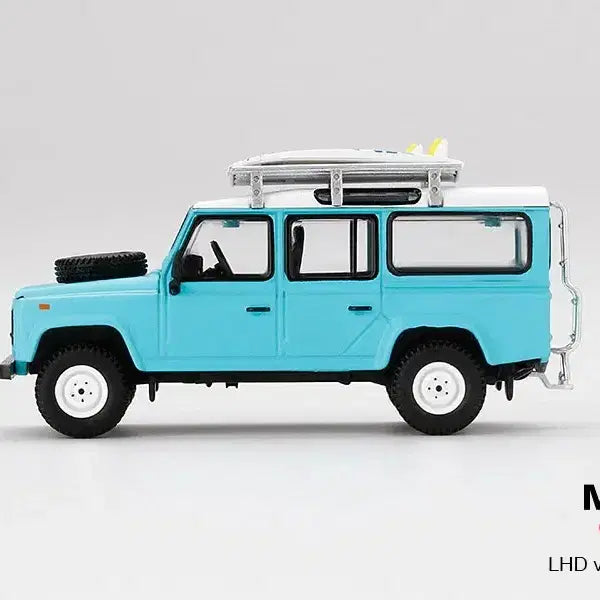 [BUNJANG] Mini GT Land Rover Defender 109 Light Blue Surfing Board / 미니지티 랜드로버 디펜더 109 라이트블루 서핑보드