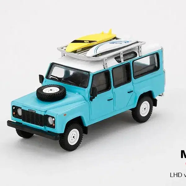 [BUNJANG] Mini GT Land Rover Defender 109 Light Blue Surfing Board / 미니지티 랜드로버 디펜더 109 라이트블루 서핑보드