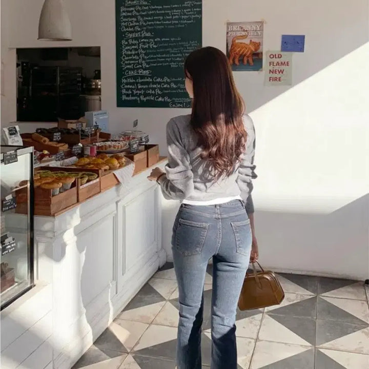[SOLD OUT] (새상품) 퍼빗 메이원 기모 슬림부츠컷 데님팬츠 
