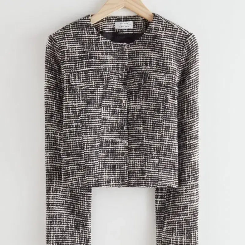[BUNJANG] And Other Stories Black Cropped Tweed Jacket / 앤아더스토리즈 블랙 크롭 트위드 자켓 2