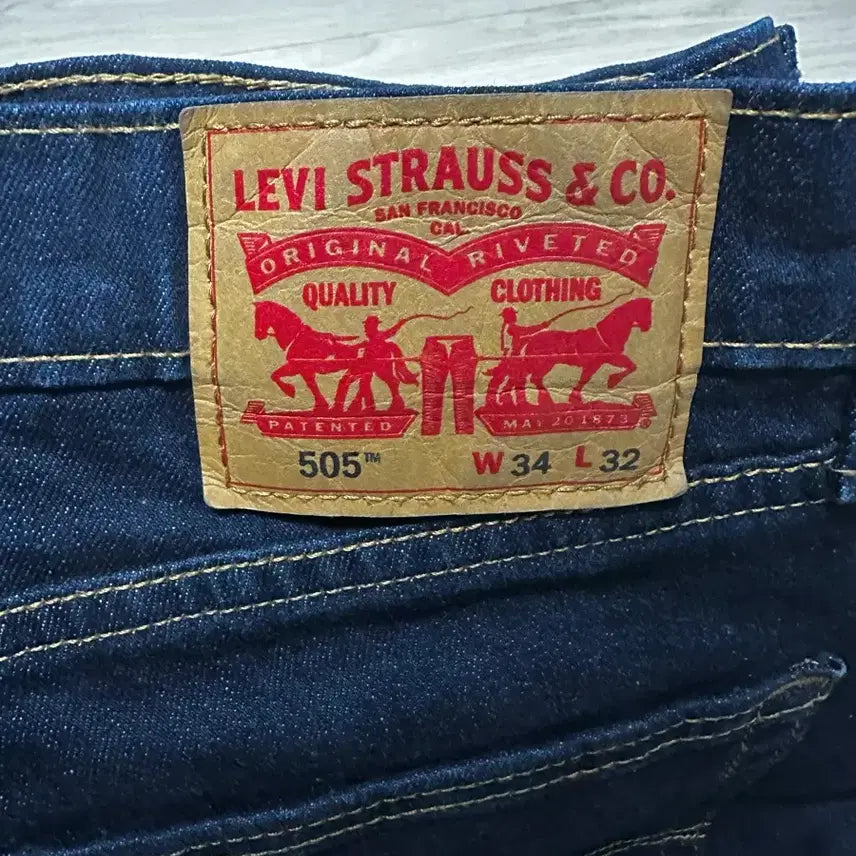 [BUNJANG] Levi's 505 Dark Wash Jeans / 리바이스 505 진청 W34 L32