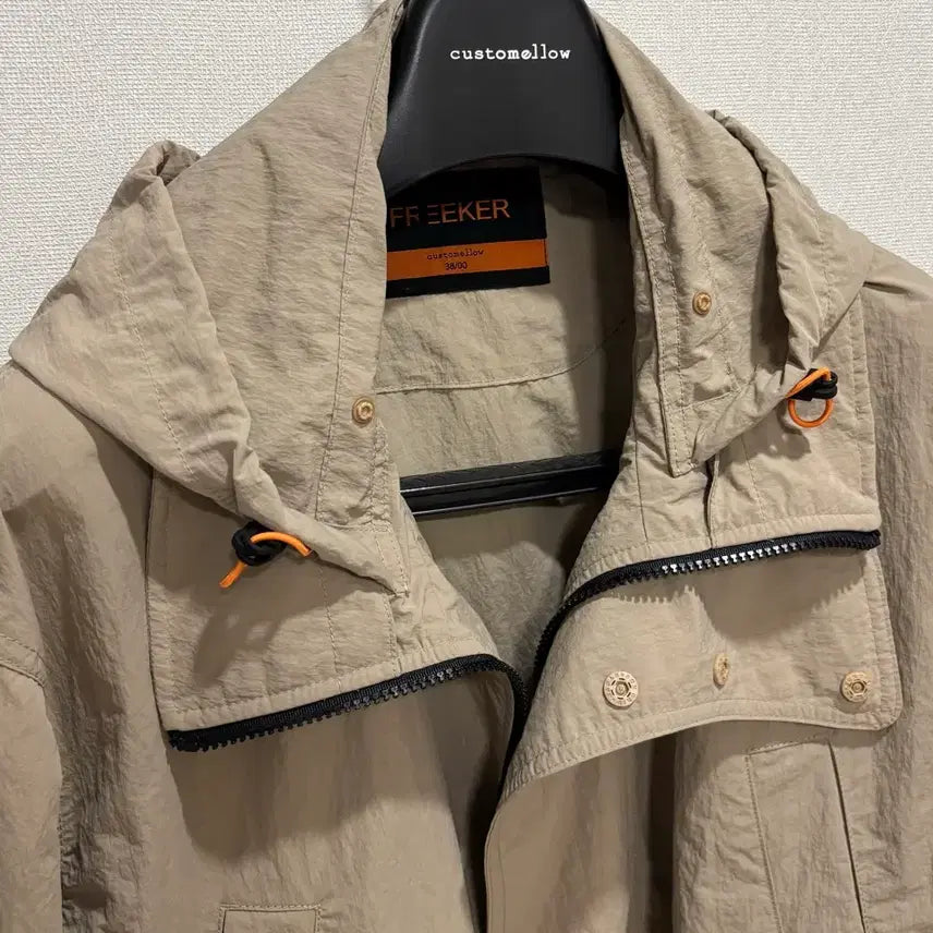 [BUNJANG] Customellow Fire High Neck Hood Jumper / [L~XL] 커스텀멜로우, 프리커 파이어 하이넥 후드 점퍼