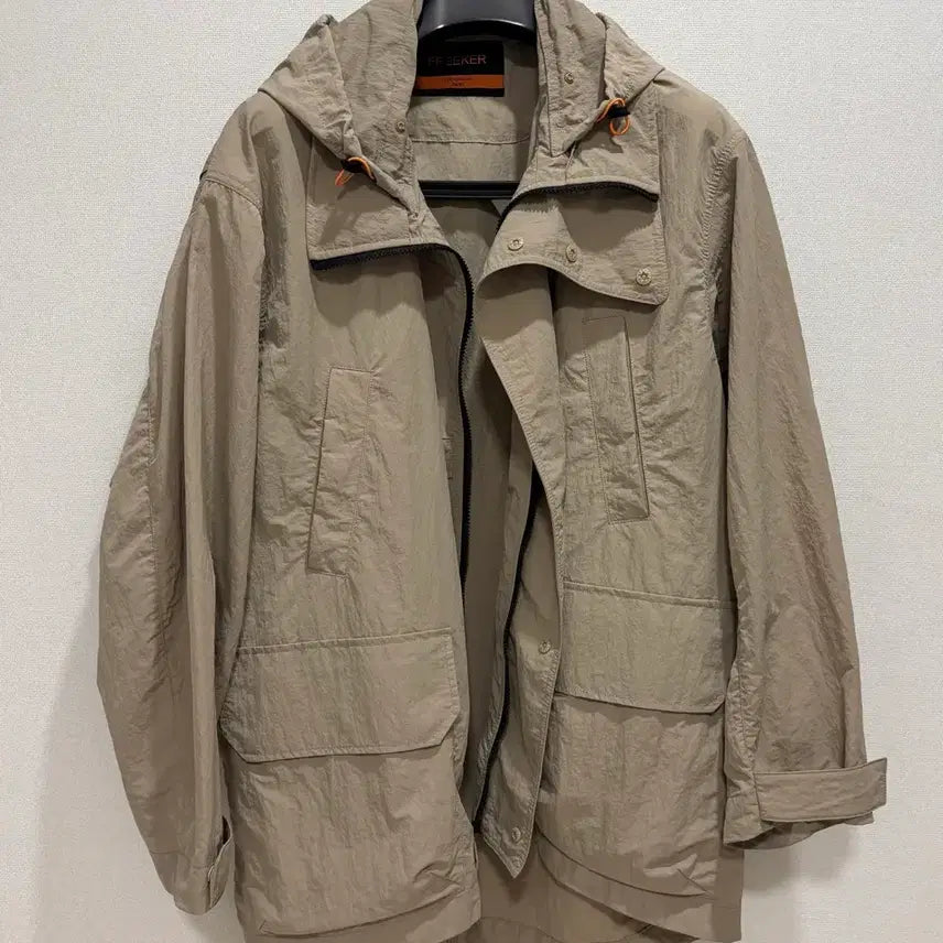 [BUNJANG] Customellow Fire High Neck Hood Jumper / [L~XL] 커스텀멜로우, 프리커 파이어 하이넥 후드 점퍼