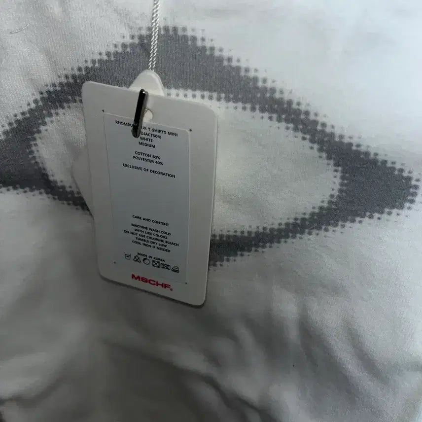 [BUNJANG] Mischief Rhombus Blur Short Sleeve T-shirt (Mini White) / (한정판)미스치프 롬버스 블러 반팔 티셔츠 미니 화이트