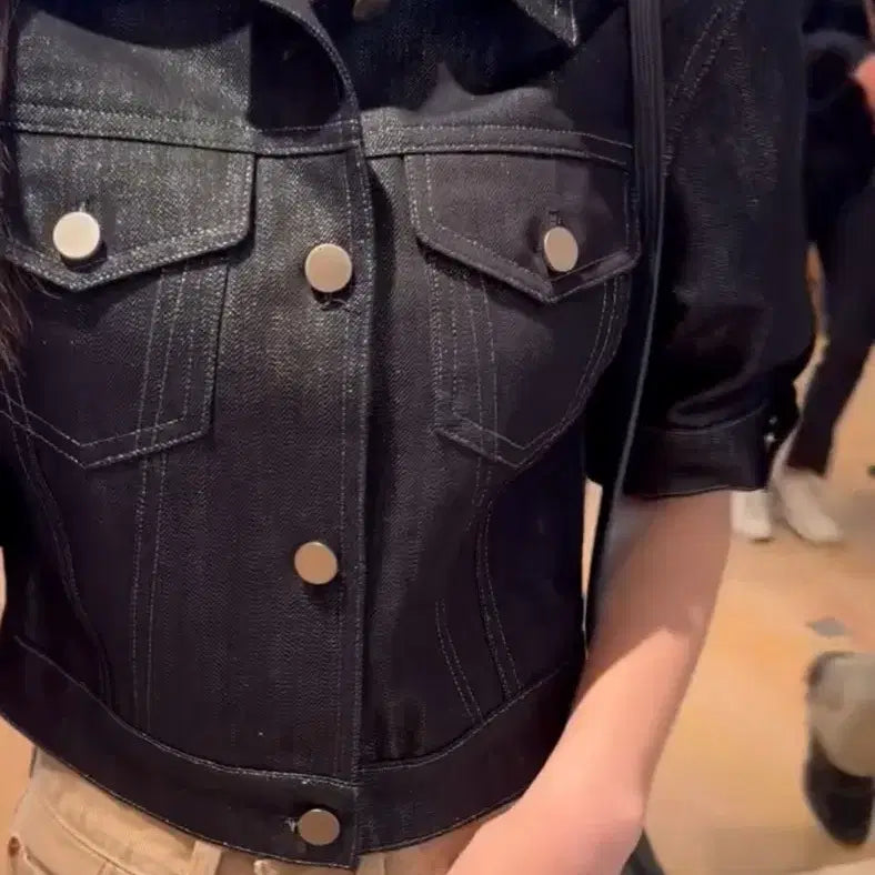 [BUNJANG] The Rawang Silver Denim Jacket (M Size) / 더로랑 실버데님자켓