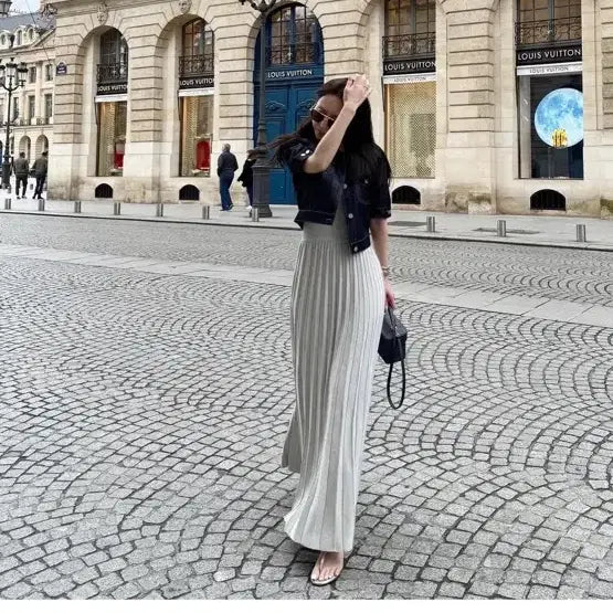 [BUNJANG] The Rawang Silver Denim Jacket (M Size) / 더로랑 실버데님자켓