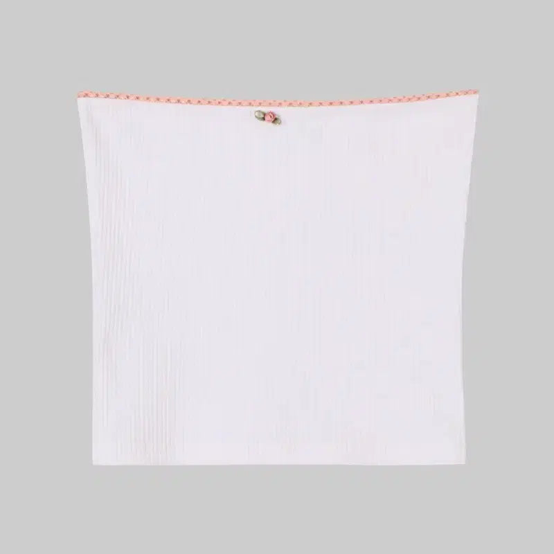 [BUNJANG] Neib Rose Lace Spandex Top / Neib 네이비 장미 레이스 스판 탑