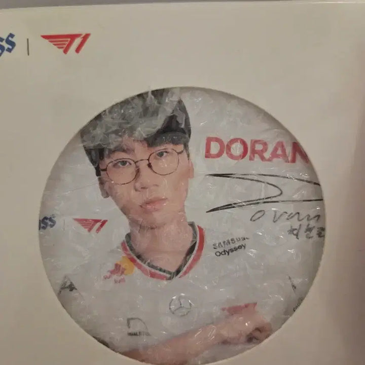 [BUNJANG] T1 Faker Temperature-Changing Beer Glass &amp; Doran Coaster Bundle Set / T1 카스 페이커 변온 맥주잔 &amp; 도란 코스터