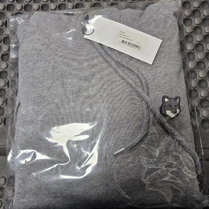 [SOLD OUT] 메종키츠네 폭스헤드 그레이 후드티 L
