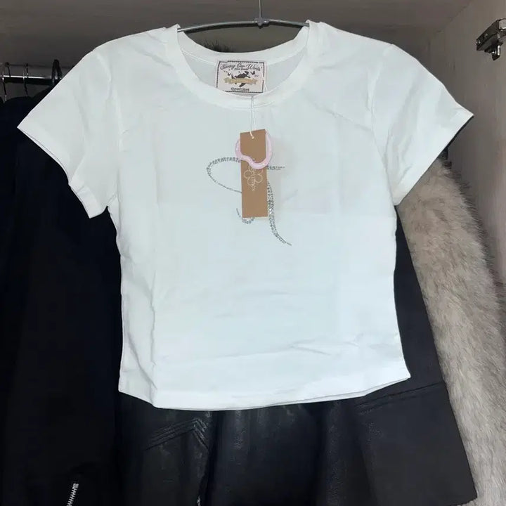 [BUNJANG] 3 Times Jewel Tee White S / (새상품)쓰리타임즈 쥬얼티 화이트s
