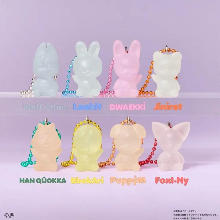 [BUNJANG] Stray Kids SKZOO Japanese Gacha Jelly Charm Bundle Set / 스키즈 skzoo 일본가챠 구미 젤리참 8종세트(일괄)