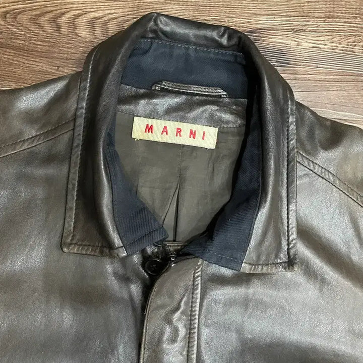 [BUNJANG] MARNI A-2 Leather Flight Jacket / 마르니 A-2 양가죽 플라이트 자켓 브라운