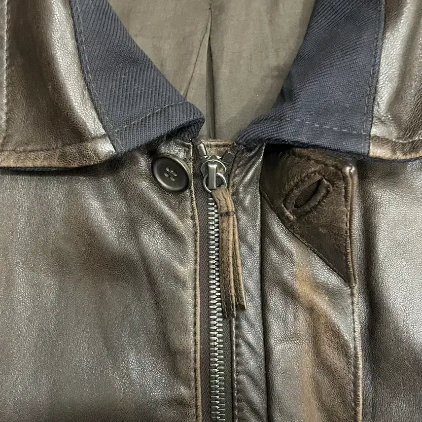 [BUNJANG] MARNI A-2 Leather Flight Jacket / 마르니 A-2 양가죽 플라이트 자켓 브라운