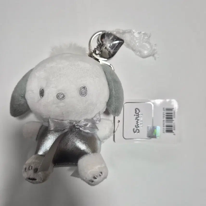 [SOLD OUT] 산리오 시나모롤 인형 키링 실버 리본