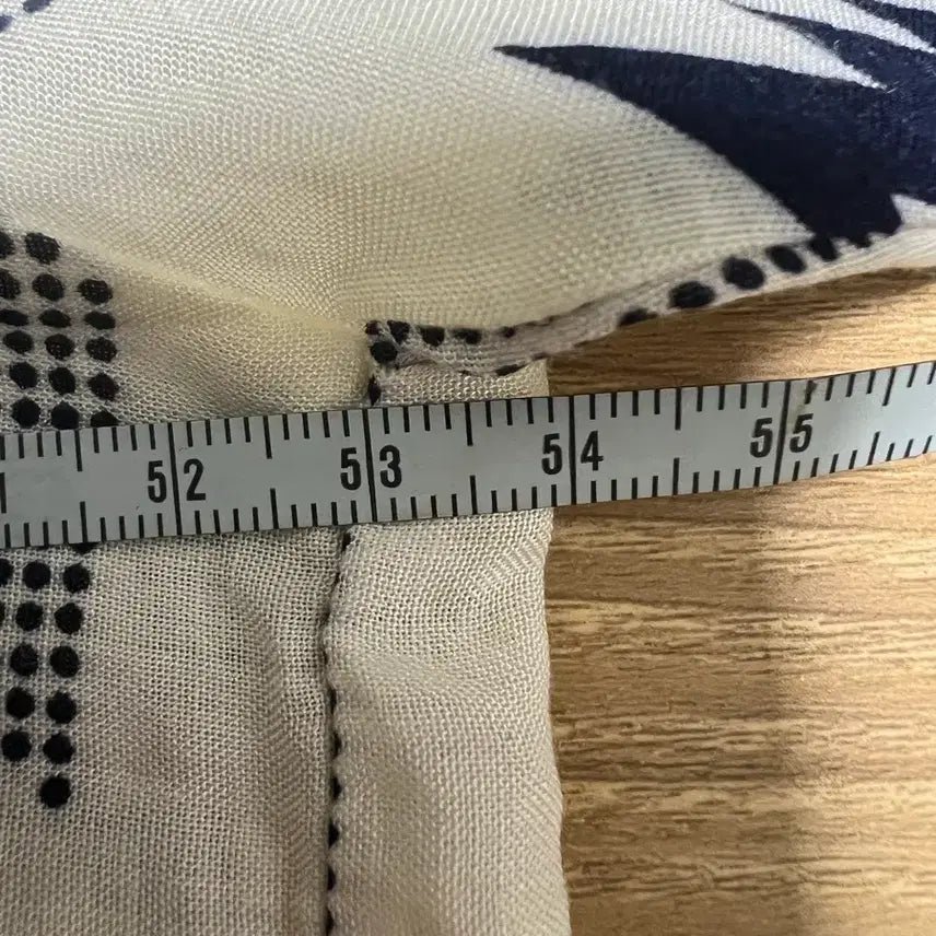 [BUNJANG] Pattern Long Dress Ivory/Navy / 패턴 롱 원피스 아이보리/네이비 979