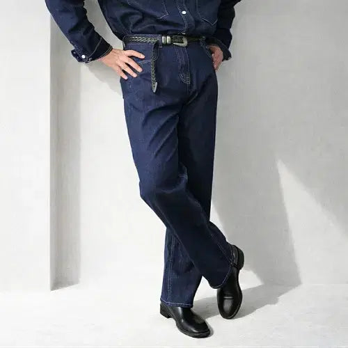 [BUNJANG] Veil Port Raw Denim Western Set / 남자 생지 논페이드 웨스턴 데님 세트