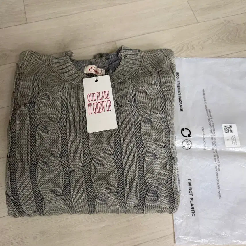 [BUNJANG] etce Reversible Washing Knit L Size / etce 리버서블 워싱 니트 L사이즈