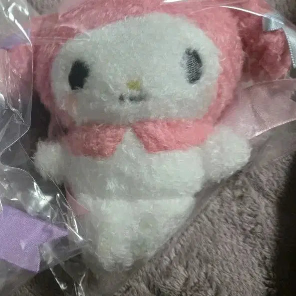 [BUNJANG] Sanrio Lulun Miscoat My Melody Plush Keyring / 산리오 룬룬 미스코트 마이멜로디 인형 키링