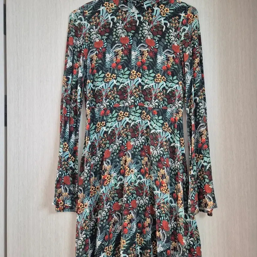[BUNJANG] Zara Floral Pattern Long Sleeve Dress / 자라원피스