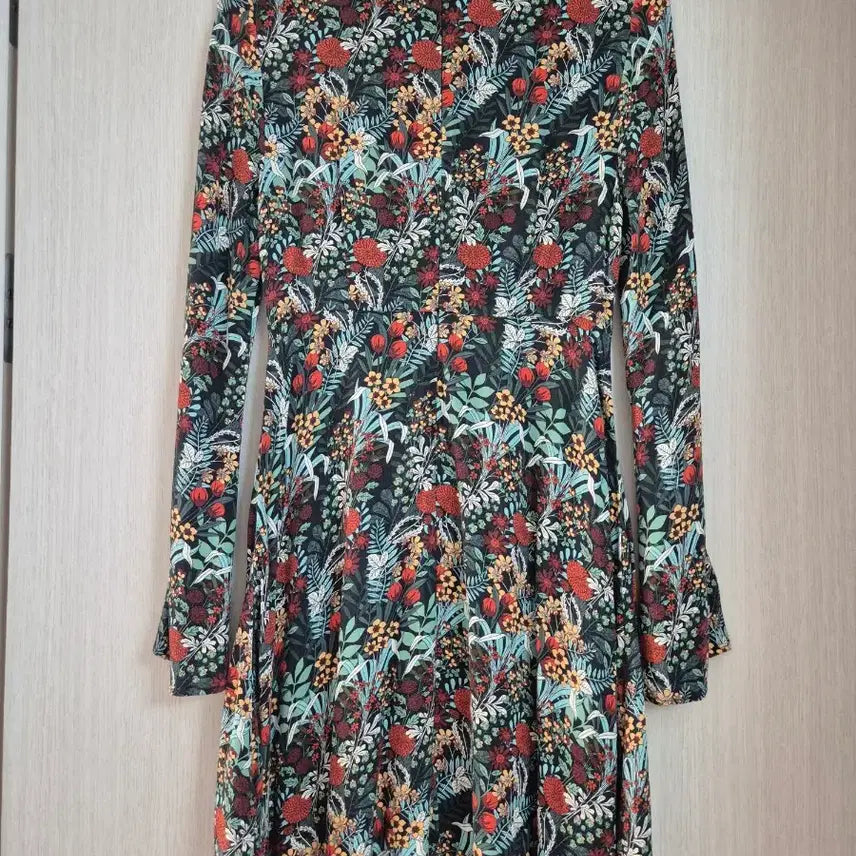 [BUNJANG] Zara Floral Pattern Long Sleeve Dress / 자라원피스