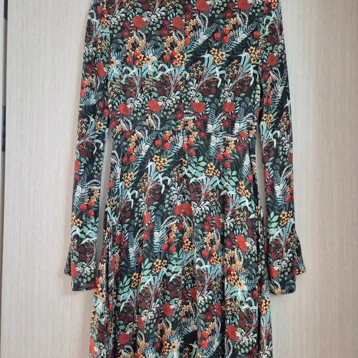 [BUNJANG] Zara Floral Pattern Long Sleeve Dress / 자라원피스