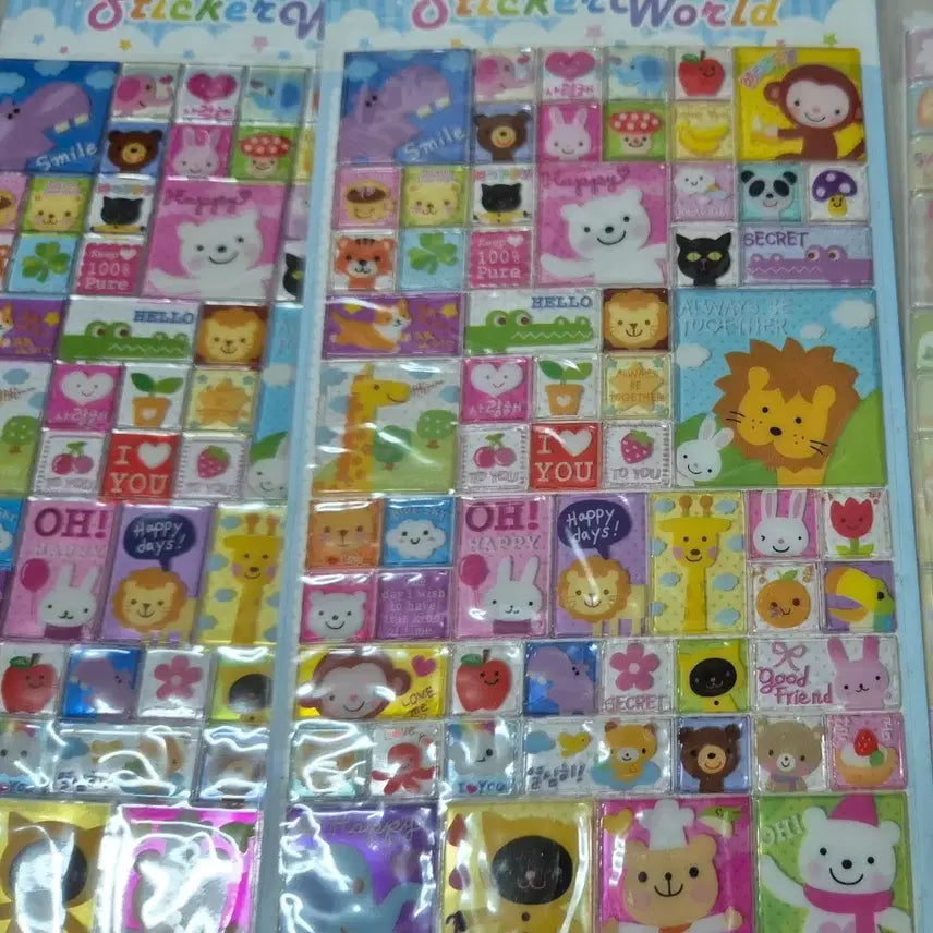 [BUNJANG] Transparent Ice Stickers / 고전문구 투명 얼음 스티커