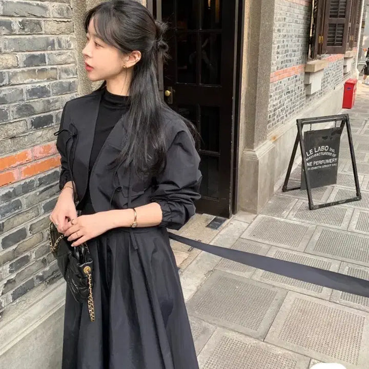 [BUNJANG] Vicinni Lan Bolero Jacket - Black / 바이씨니 란볼레로 자켓 블랙